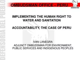 OMBUDSMAN OFFICE - PERU