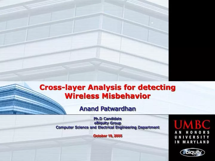 cross layer analysis for detecting wireless misbehavior