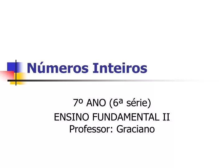 n meros inteiros