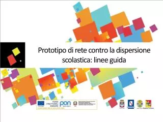 prototipo di rete contro la dispersione scolastica linee guida
