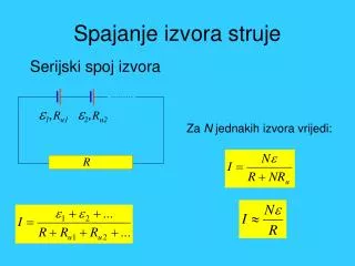 spajanje izvora struje