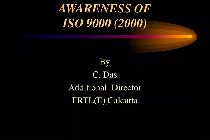 awareness of iso 9000 2000