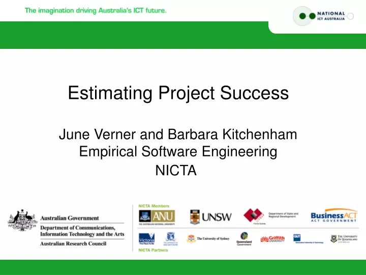 estimating project success