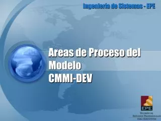 areas de proceso del modelo cmmi dev