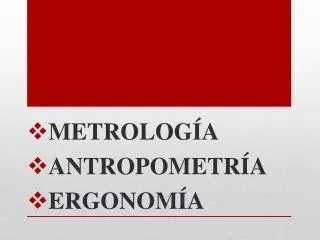 metrolog a antropometr a ergonom a