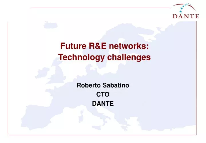 future r e networks technology challenges
