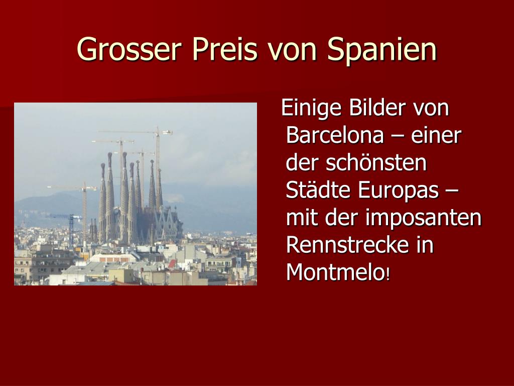 Grosser Preis Von Spanien
