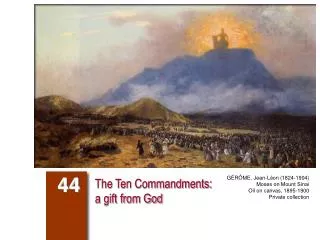The Ten Commandments: a gift from God