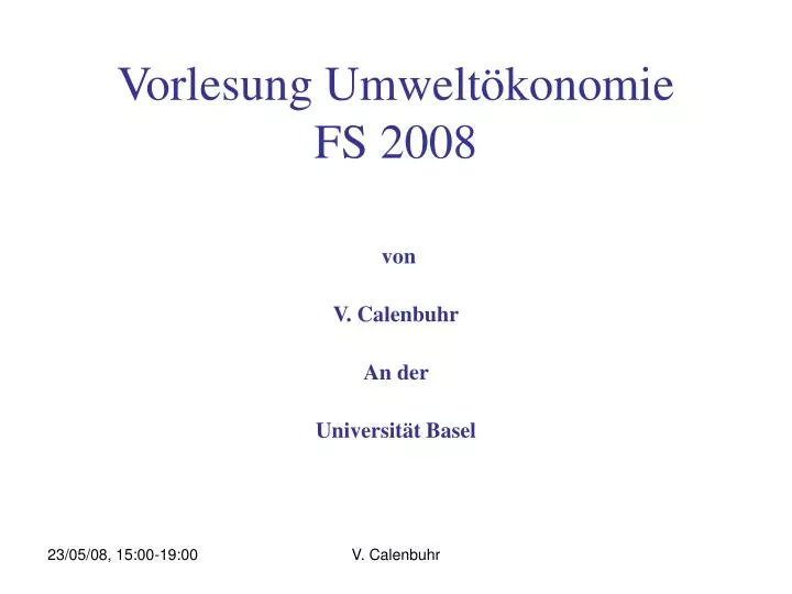 vorlesung umwelt konomie fs 2008