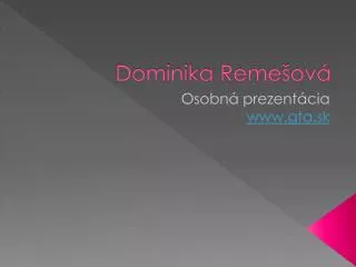 dominika reme ov
