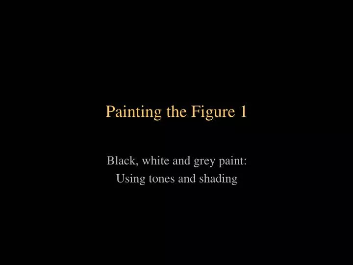 painting the figure 1