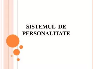 sistemul de personalitate