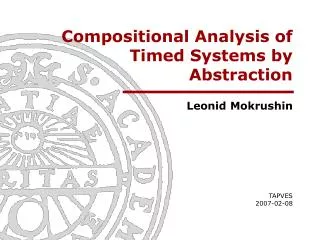 Compositional Analysis of Timed Systems by Abstraction