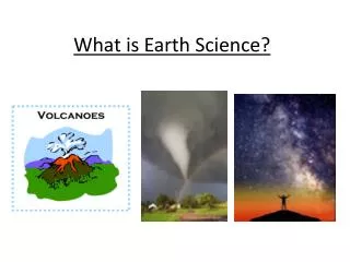 What is Earth Science?