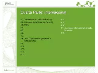 cuarta parte internacional