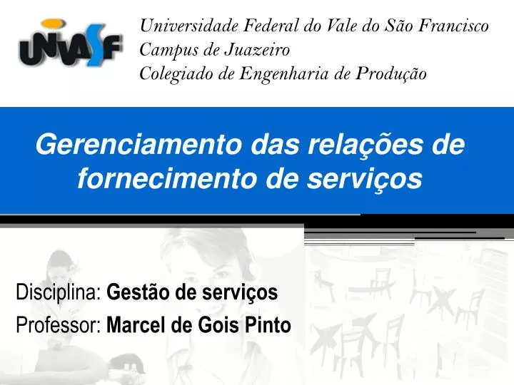 gerenciamento das rela es de fornecimento de servi os