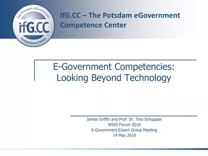 e government competencies looking beyond technology