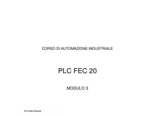 corso di automazione industriale