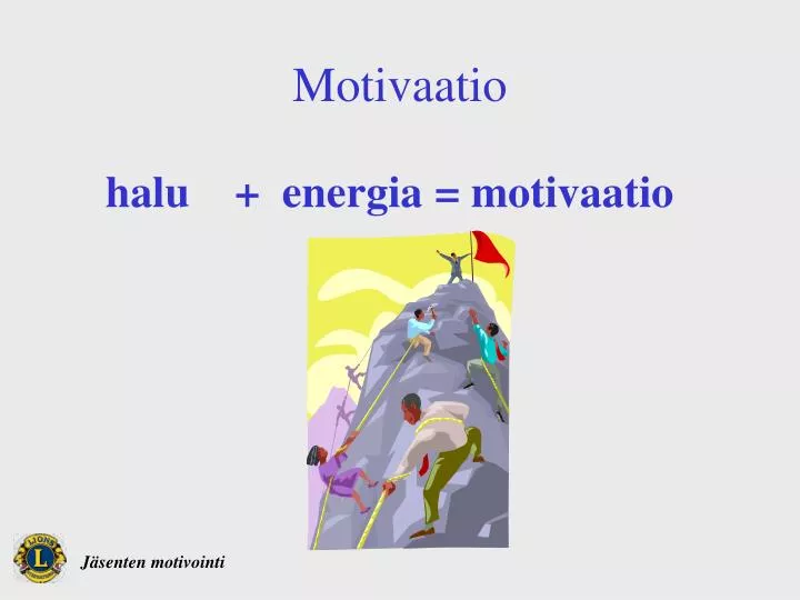 motivaatio