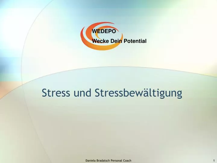 stress und stressbew ltigung