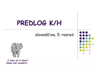 predlog k h