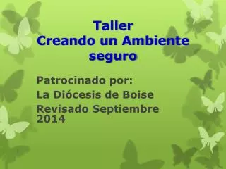 taller creando un ambiente seguro