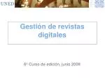 Gestión de revistas digitales - slide 1