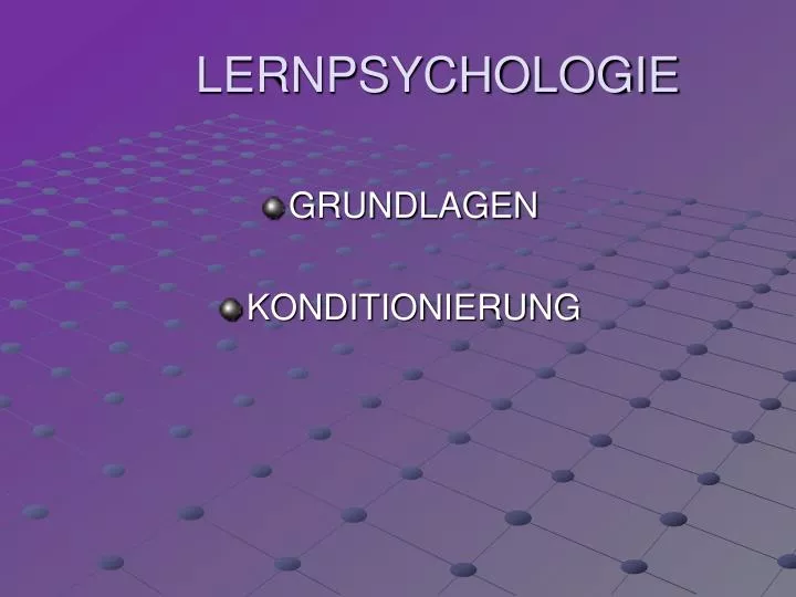 lernpsychologie