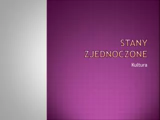 stany zjednoczone
