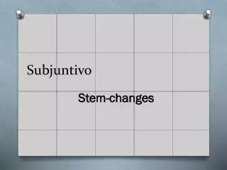 subjuntivo