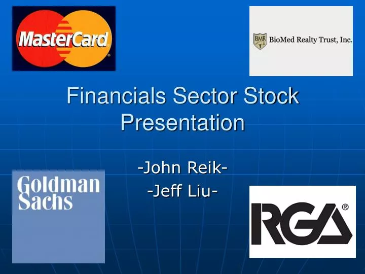 financials sector stock presentation
