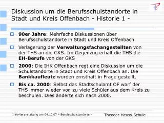 diskussion um die berufsschulstandorte in stadt und kreis offenbach historie 1