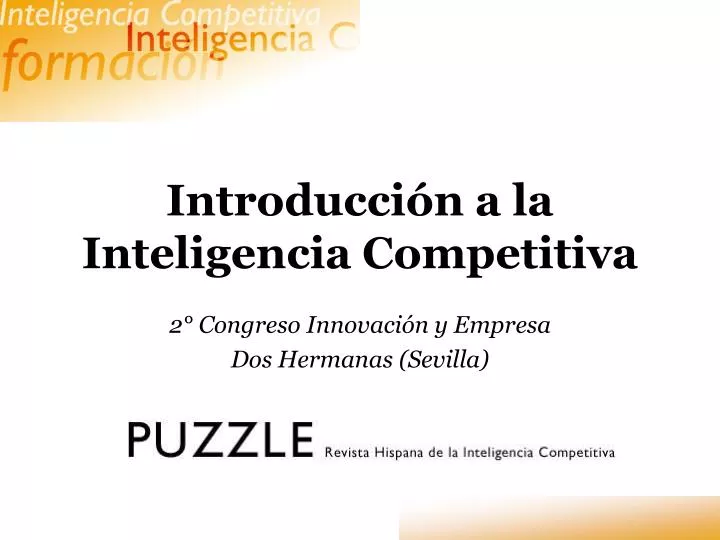 introducci n a la inteligencia competitiva