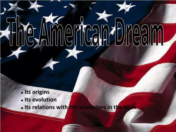 Ppt The American Dream Powerpoint Presentation Free Download Id6153445 