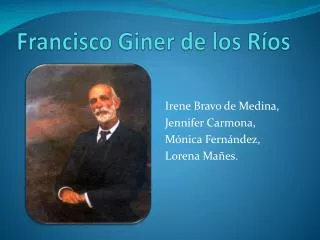francisco giner de los r os