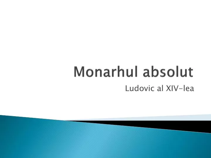 monarhul absolut