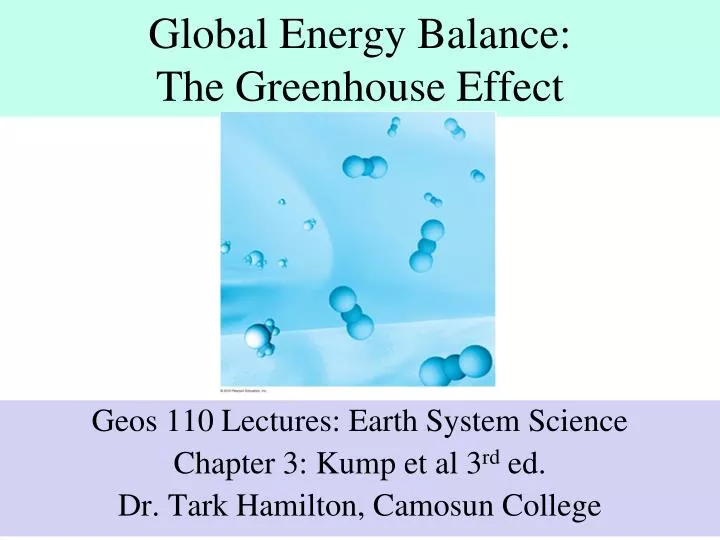 global energy balance the greenhouse effect