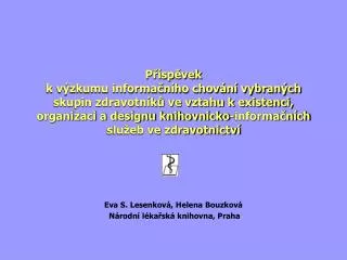 eva s lesenkov helena bouzkov n rodn l ka sk knihovna praha