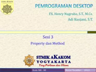 pemrograman desktop