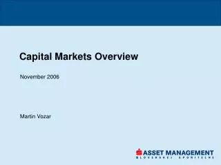 Capital Markets Overview