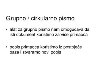 grupno cirkularno pismo