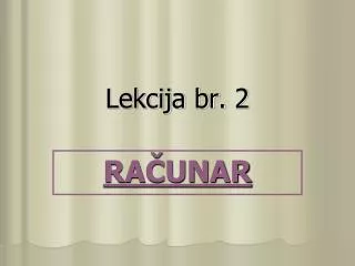 lekcija br 2