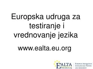 euro pska udruga za testiranje i vrednovanje jezika