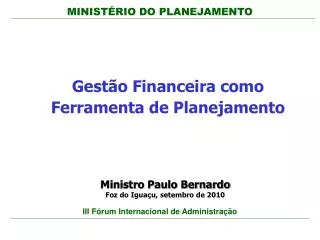 gest o financeira como ferramenta de planejamento