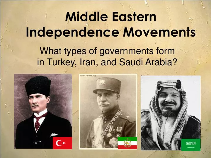 middle eastern independence movements