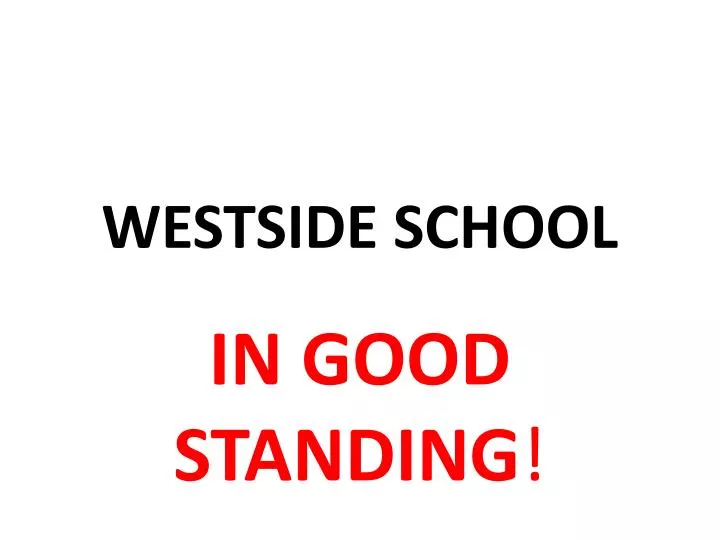 westside school