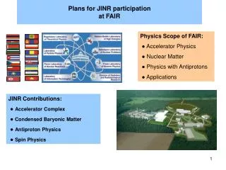 Plans for JINR participation at FAIR