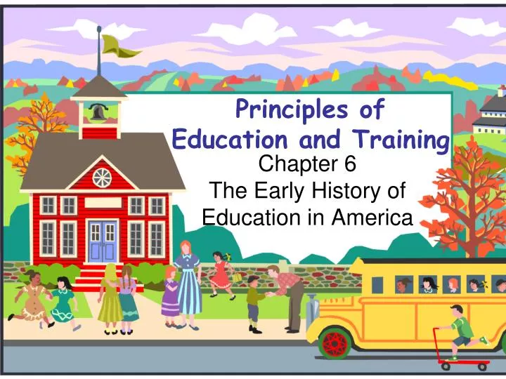 principles of education and training