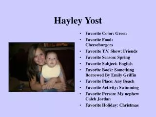 Hayley Yost