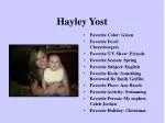 Hayley Yost - slide 1